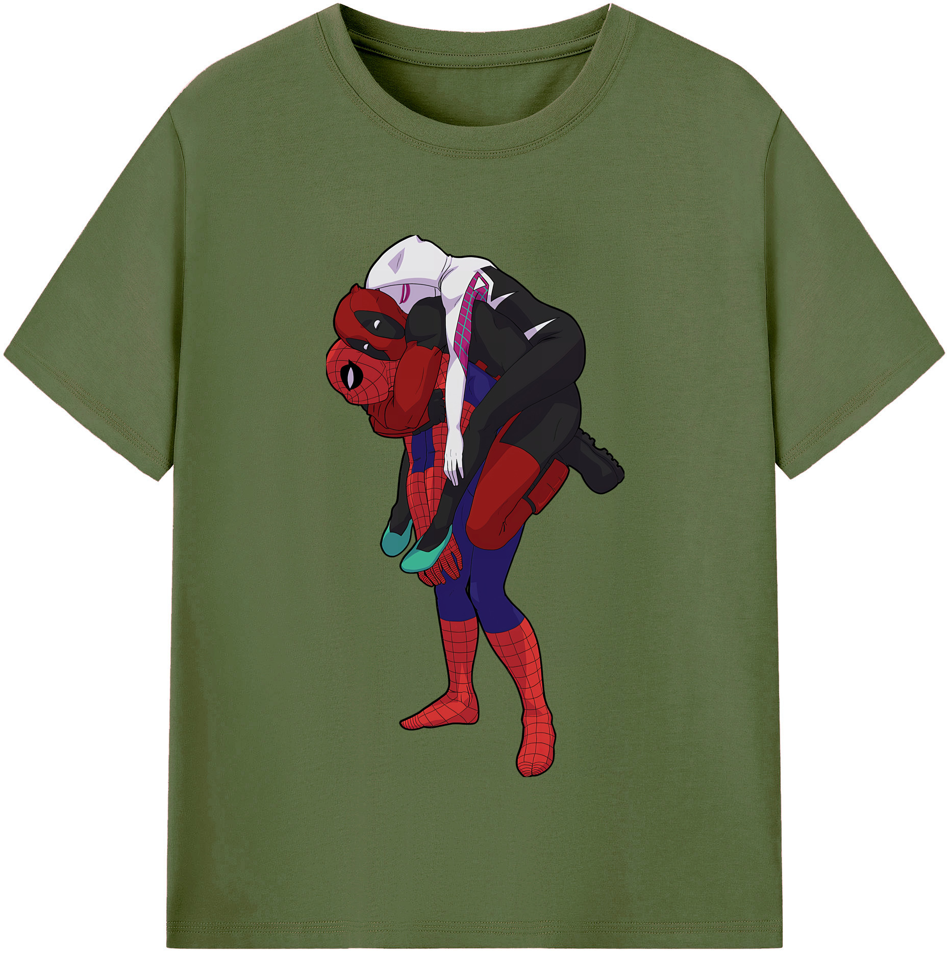 （画像用） Deadpool デッドプール 綿100％半袖Tシャツ（フロントプリント）
